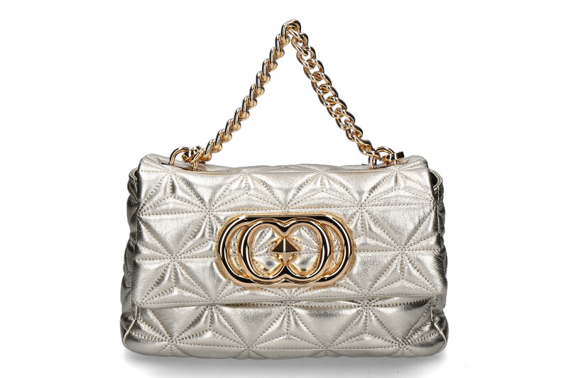 La Carrie shoulder bag SHINY STEPHY MEDIUM LEATHER GOLD