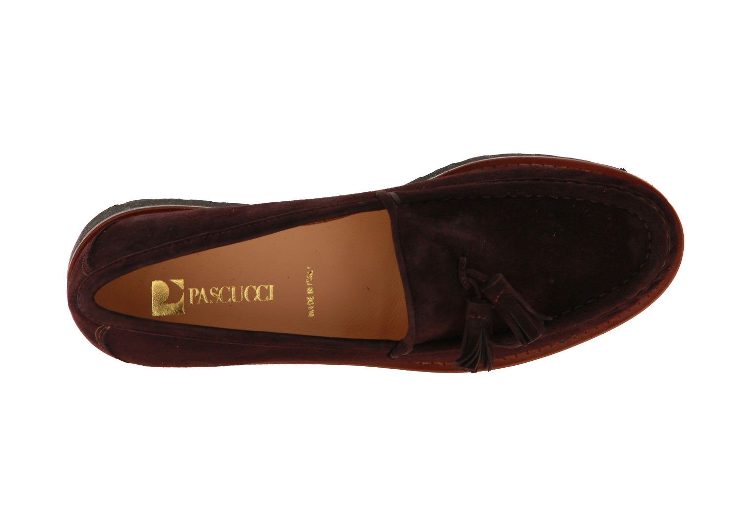 Pascucci slipper CAMOSCIO MORO XL BINA NOCCIOLA 