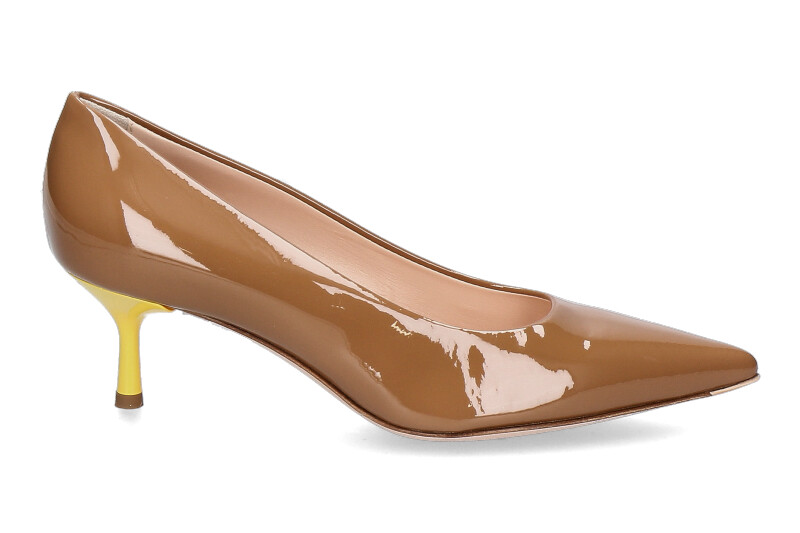 Attilio Giusti Leombruni pumps LACK CARAMEL YELLOW