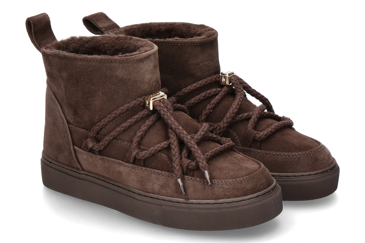 Inuikii women's- bootie lined CLASSIC LOW- dark brown