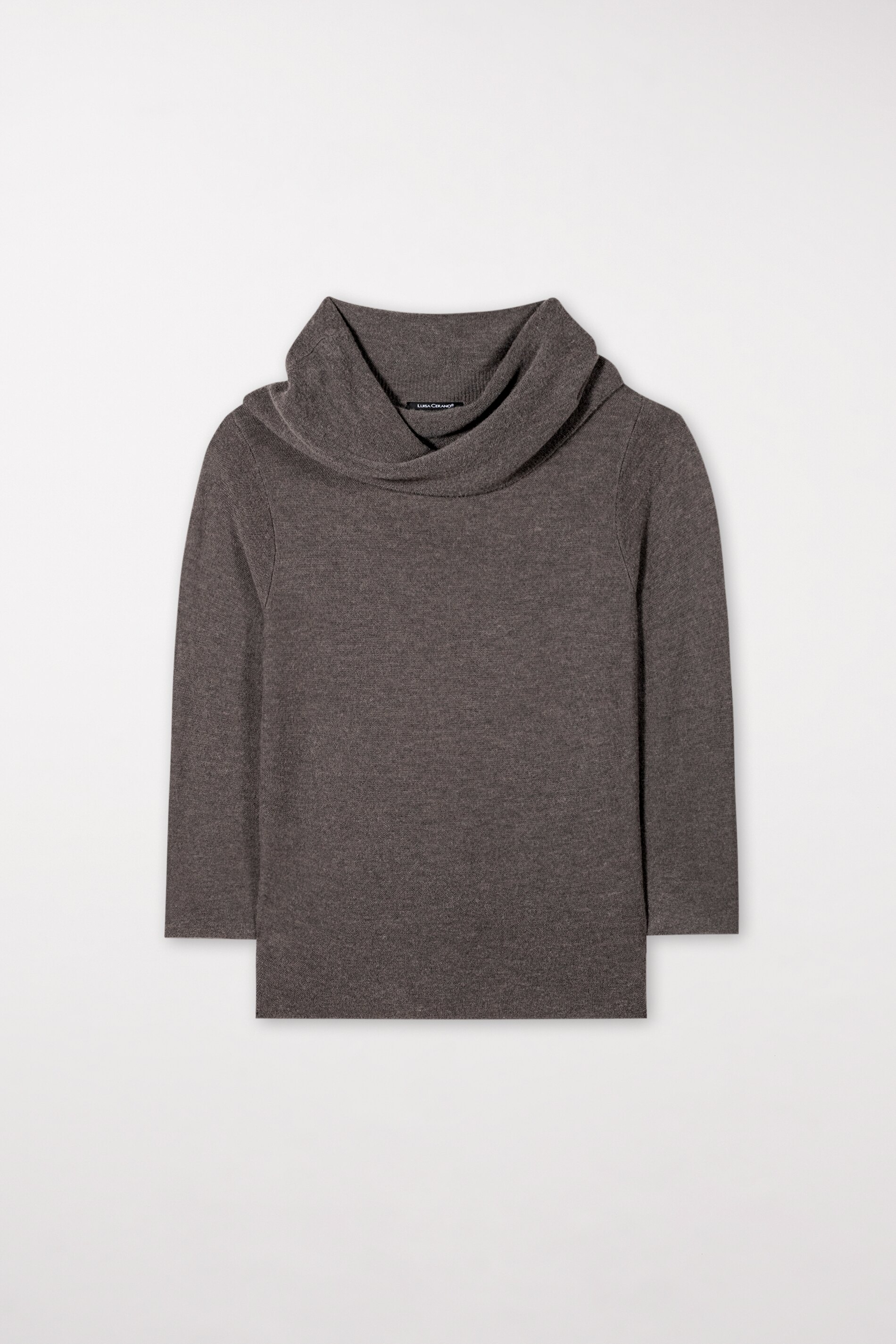 Luisa Cerano Pullover SCALKRAGEN -  taupe/grau