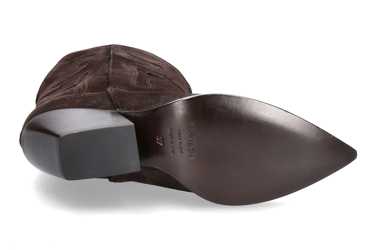 Elena Iachi Damen Western Stiefelette STRATEGIA - Velour Ebano_253300287_4 Elena Iachi Damen Western Stiefelette STRATEGIA - Velour Ebano_253300287_4
