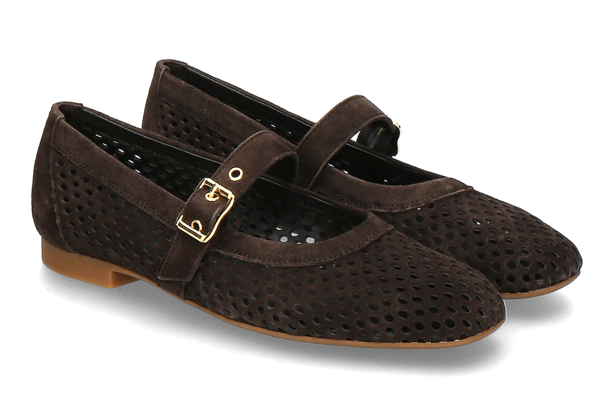 Paul Green Ballerina SAMTZIEGE MORO- dark brown