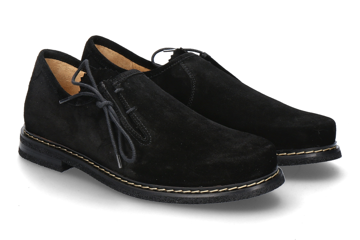 dirndl + bua traditional shoe SUEDE- black