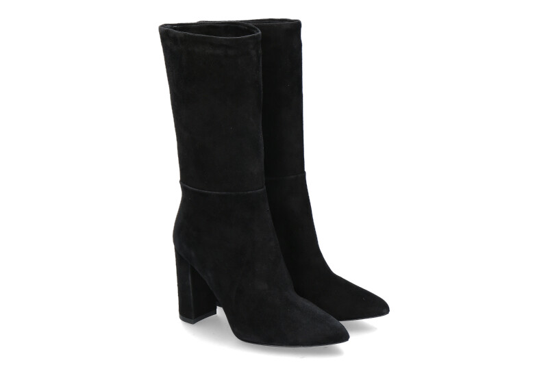 BiancaDi boots CAMOSCIO NERO