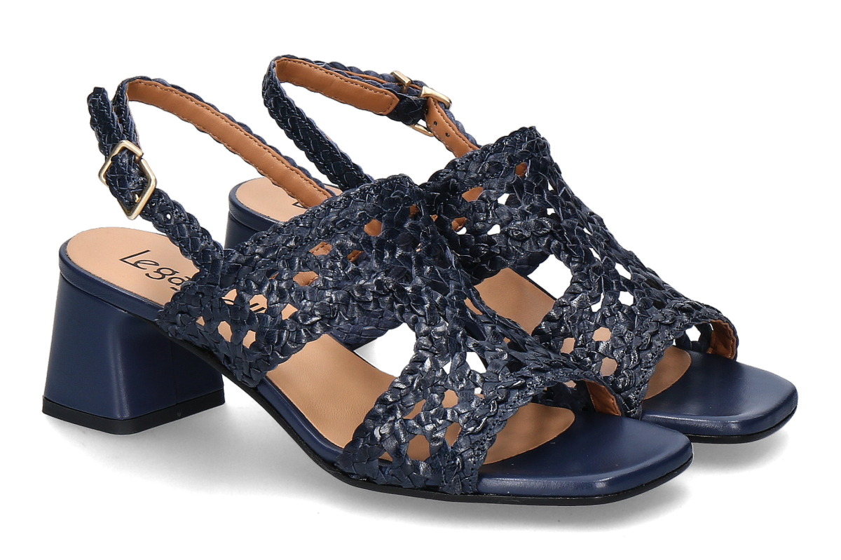 Legazzelle sandal INTRECCIATO NAPPA- dark blue/ navy