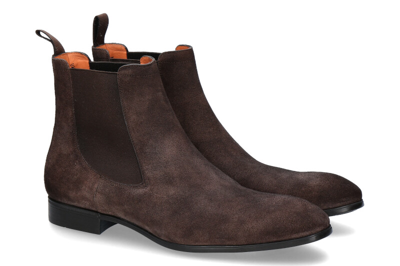 Santoni Chelsea boot CAMOSCIO MORO