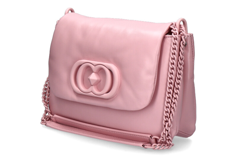 La Carrie shoulder bag DECCAN GISELLE LEATHER PINK