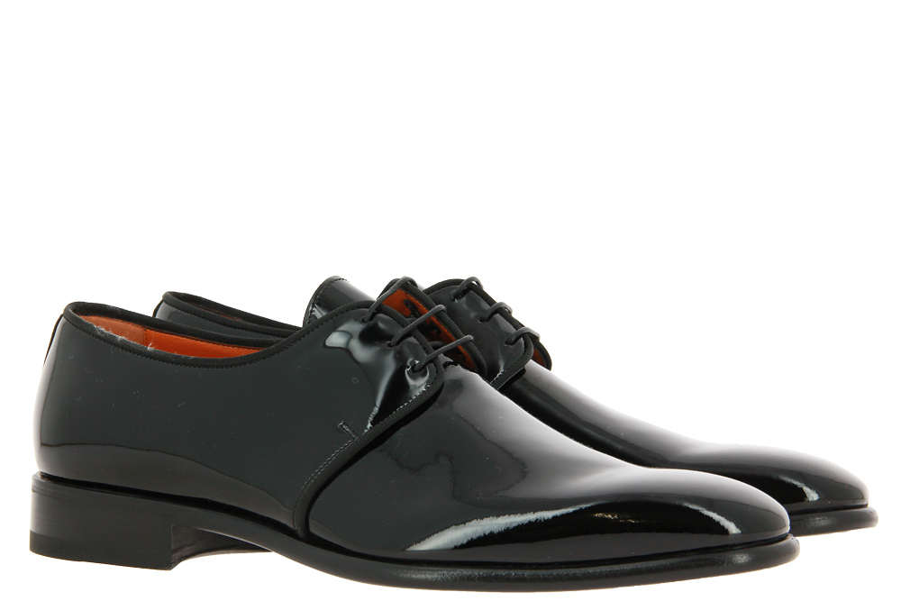 Santoni lace-up VERNO BLACK