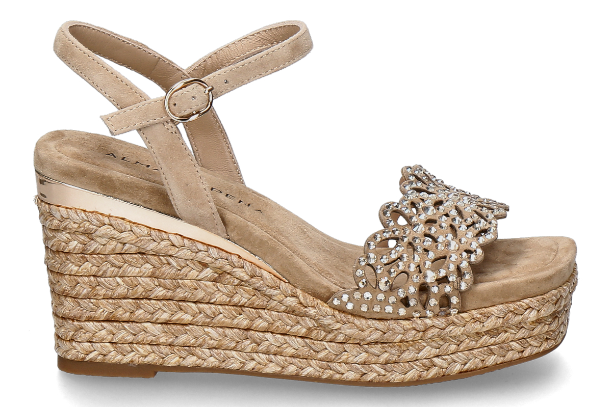 Alma en pena wedge sandal SUEDE- sand