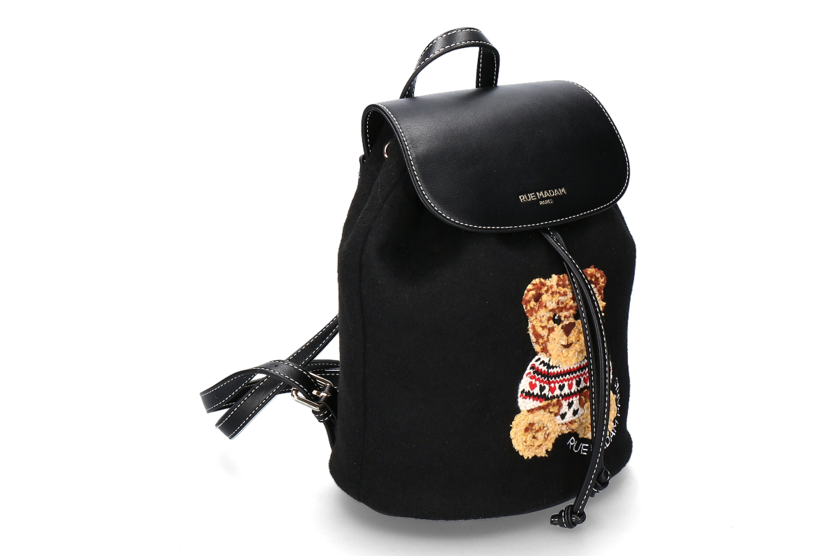 Rue Madam backpack MARVIN LOVE  - black