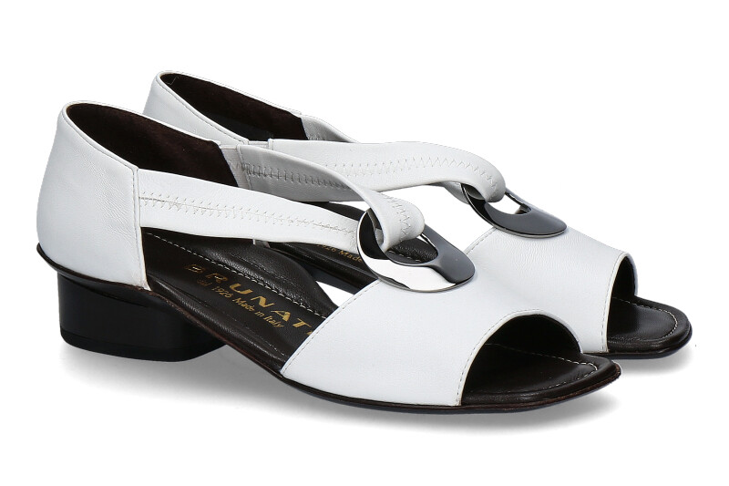 Brunate sandal NAPPA BIANCO CLASSICO