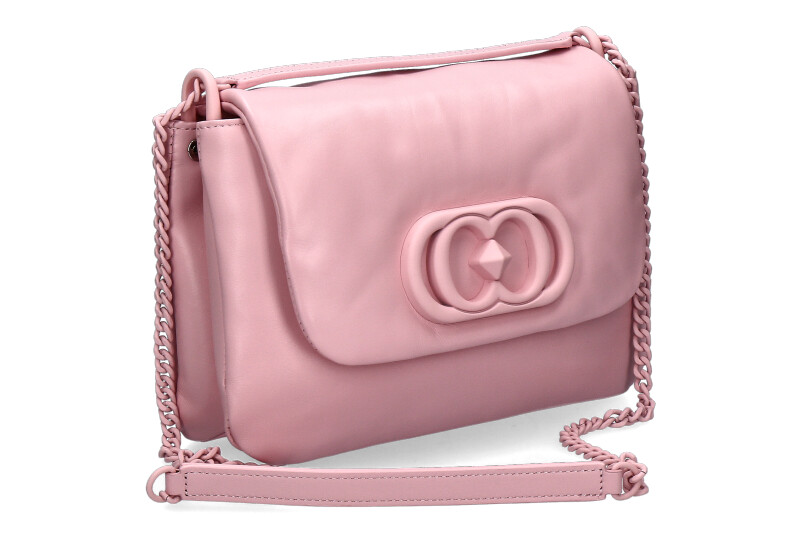 La Carrie shoulder bag DECCAN GISELLE LEATHER PINK