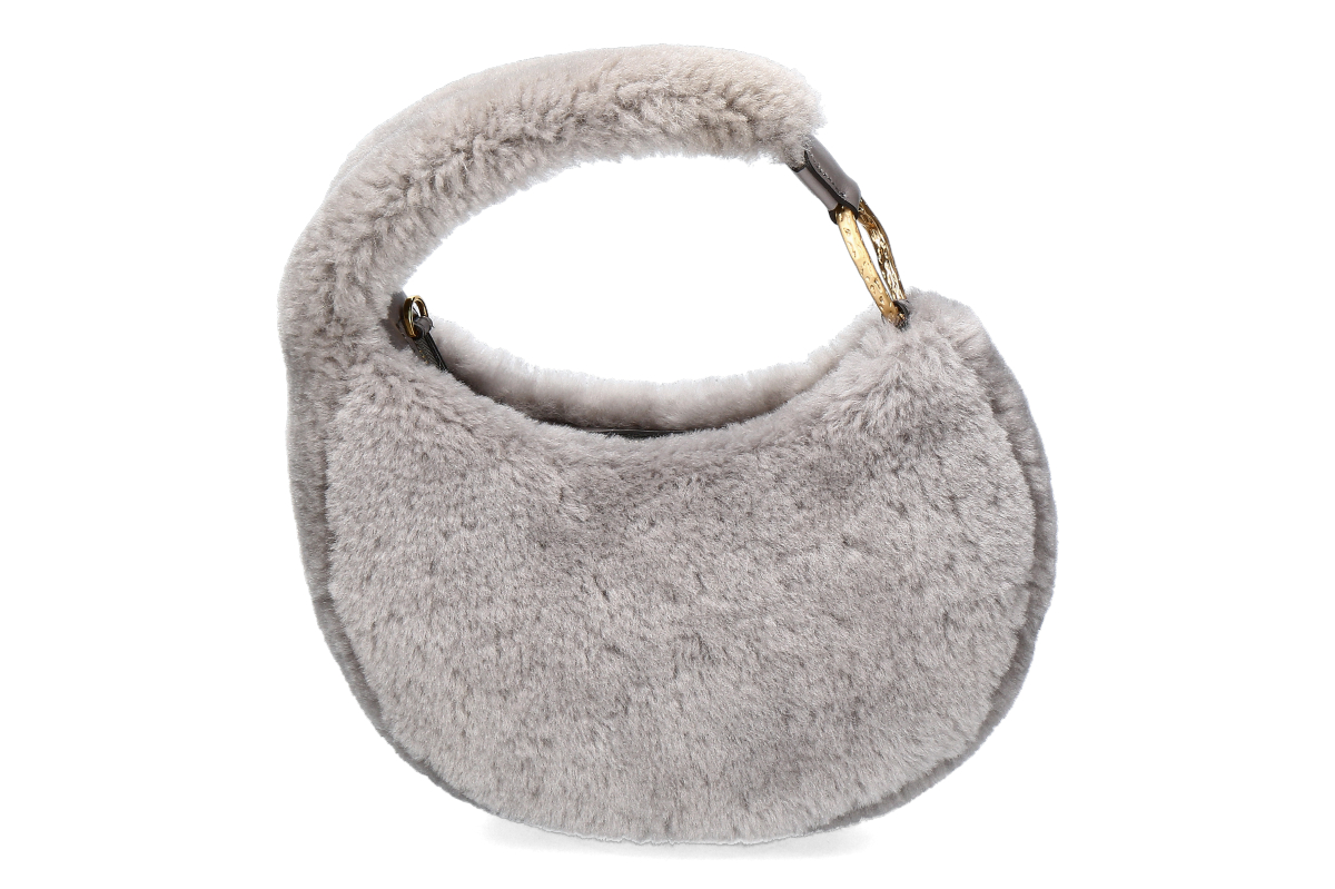 Biagini Baloon-Bag BALOON FURRY - grigio / grey
