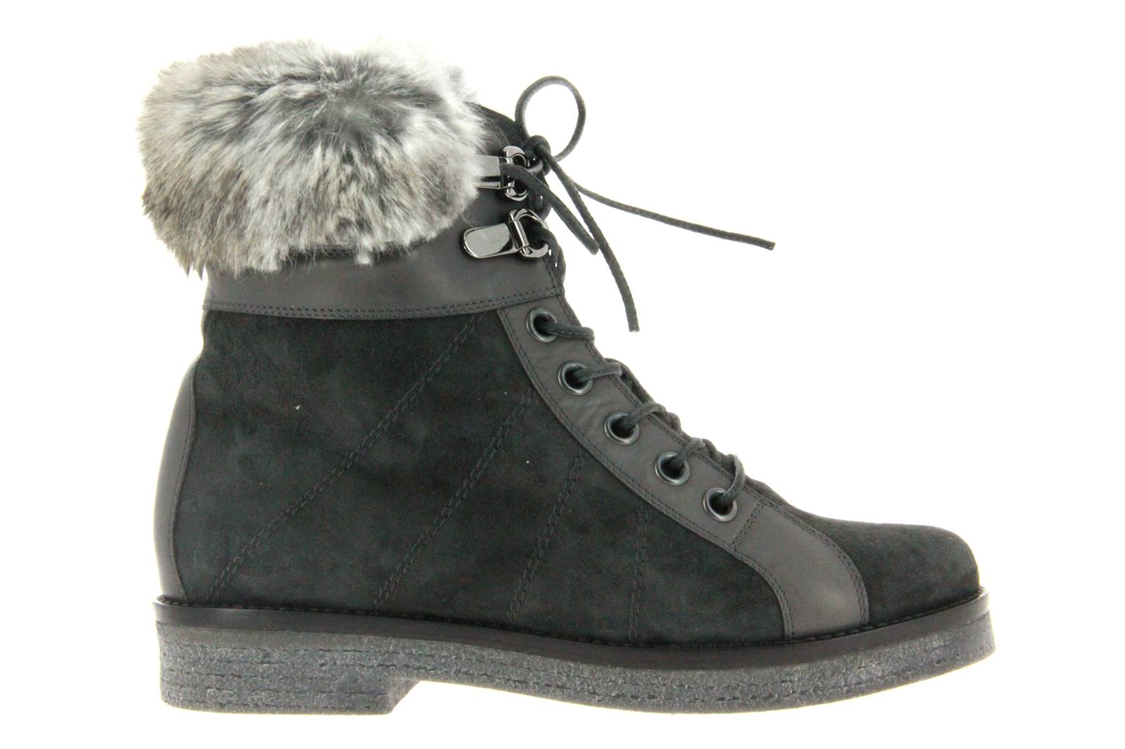 Baldan ankle boots lined CAMOSCIO ANTRACITE 
