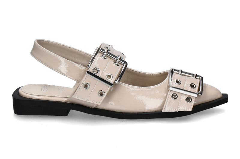 Exé slingback ballerina PATENT- offwhite