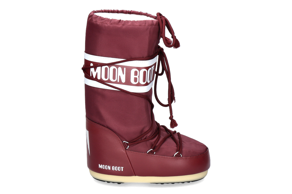 Moon Boot Boots ICON NYLON - burgundy/bordo 
