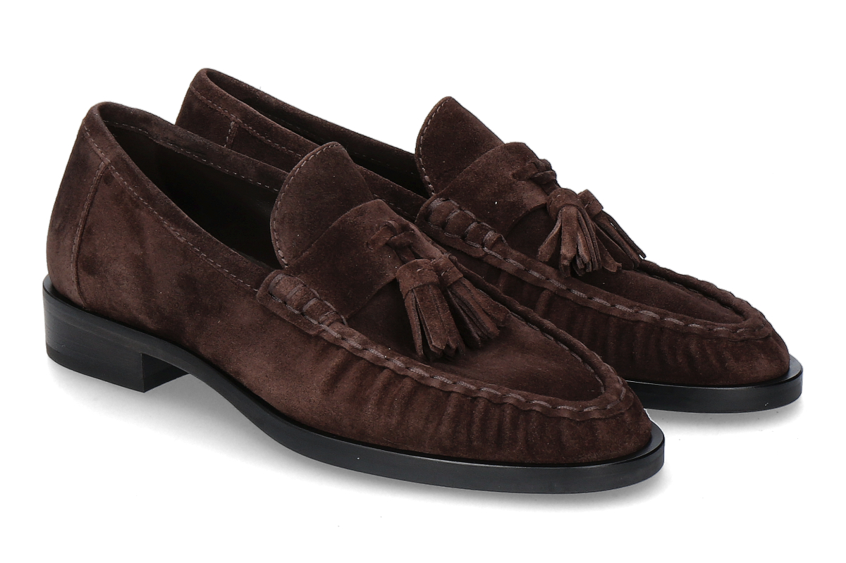 Kennel & Schmenger loafer MILL SUEDE- pepe/ dark brown
