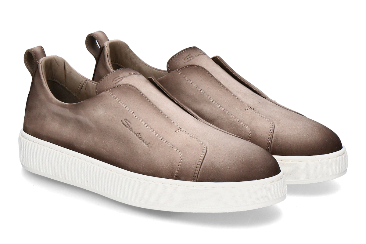 Santoni Men's- Slip-On Sneaker VICTORY- beige