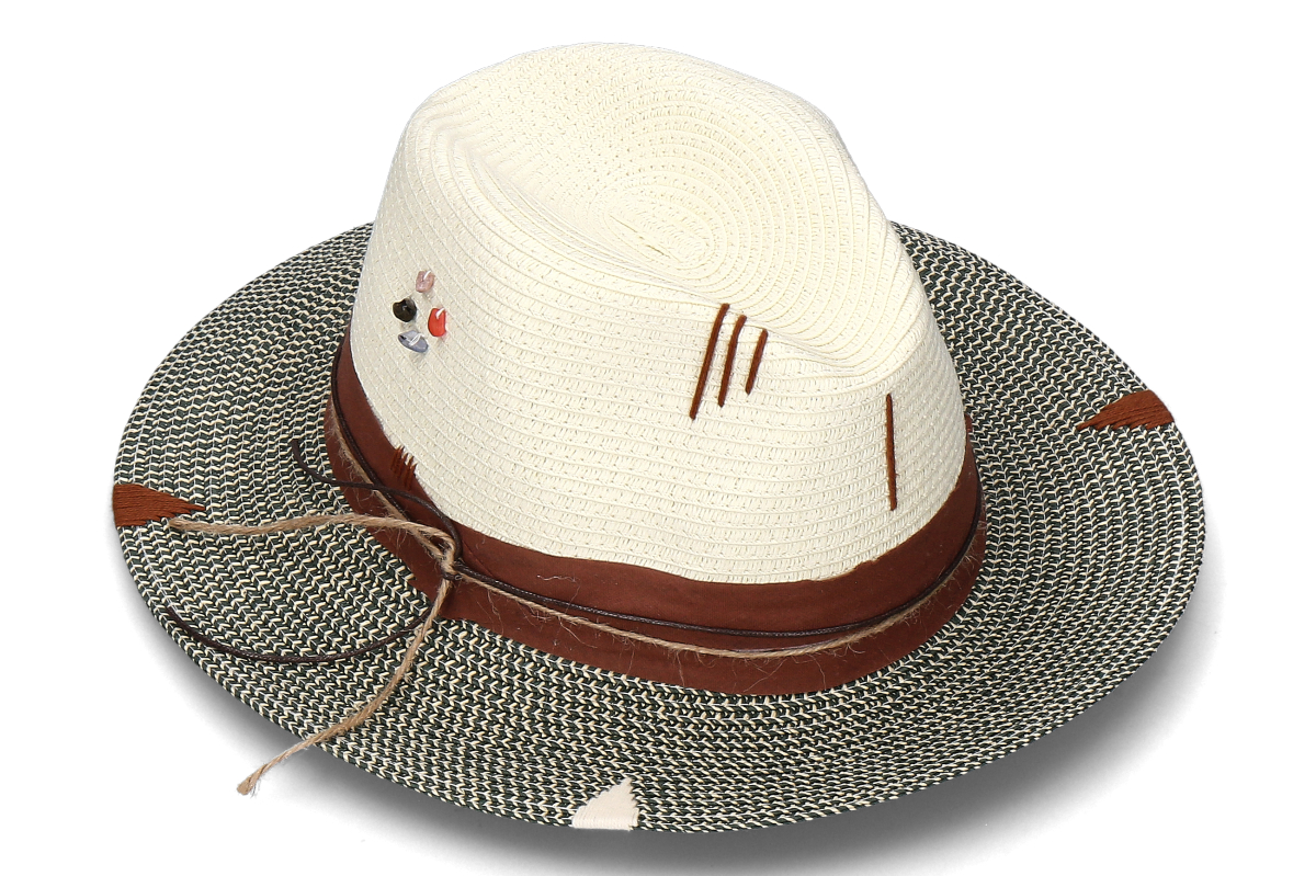 The Hat Gang Strohhut IBIZA- verde- beige/ grün