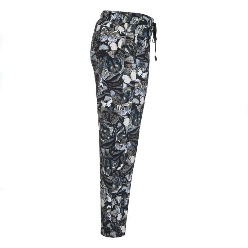 Cambio trousers JORDEN SEAM CROPPED DARK SHADED BUTTERFLY