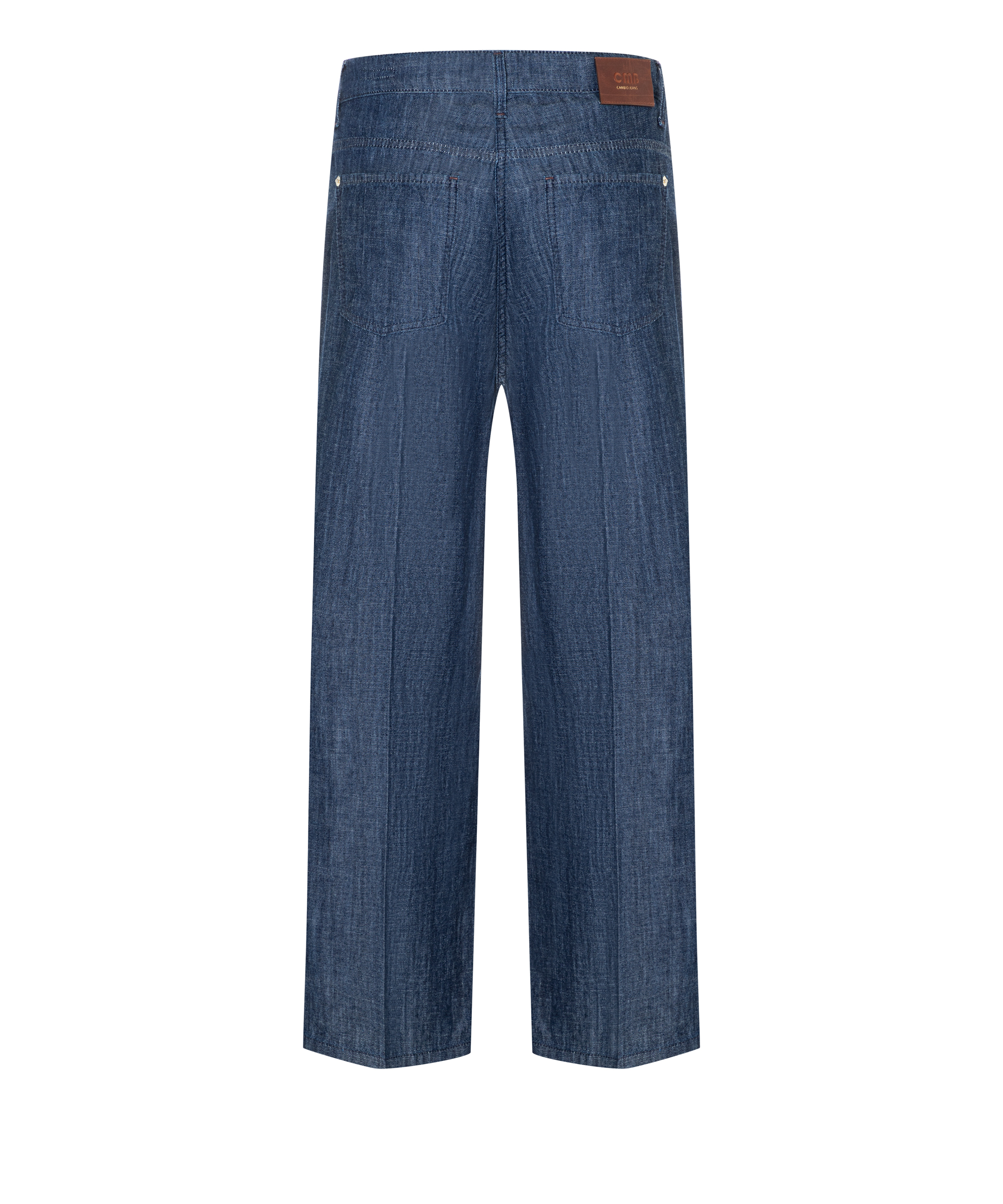 Cambio cropped textile pants AIMEE- blue/ eco rinsed