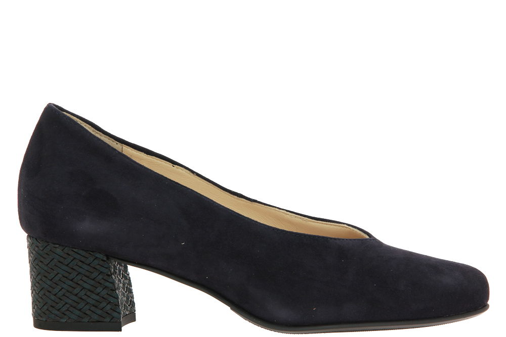 Hassia Pumps FLORENZ H-WEITE SAMTZIEGE OCEAN SCHWARZ