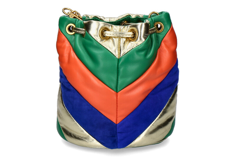 La Carrie pouch bag AMITOLA SMALL LEATHER MULTI NAVY La Carrie pouch bag AMITOLA SMALL LEATHER MULTI NAVY