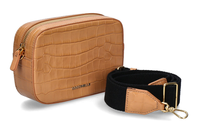 Coccinelle shoulder bag TEBE CROCO braun