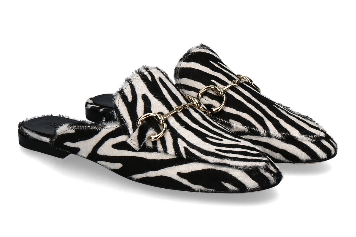 Pomme d' Or Sabot GIORGIA ZEBRA- white/ black