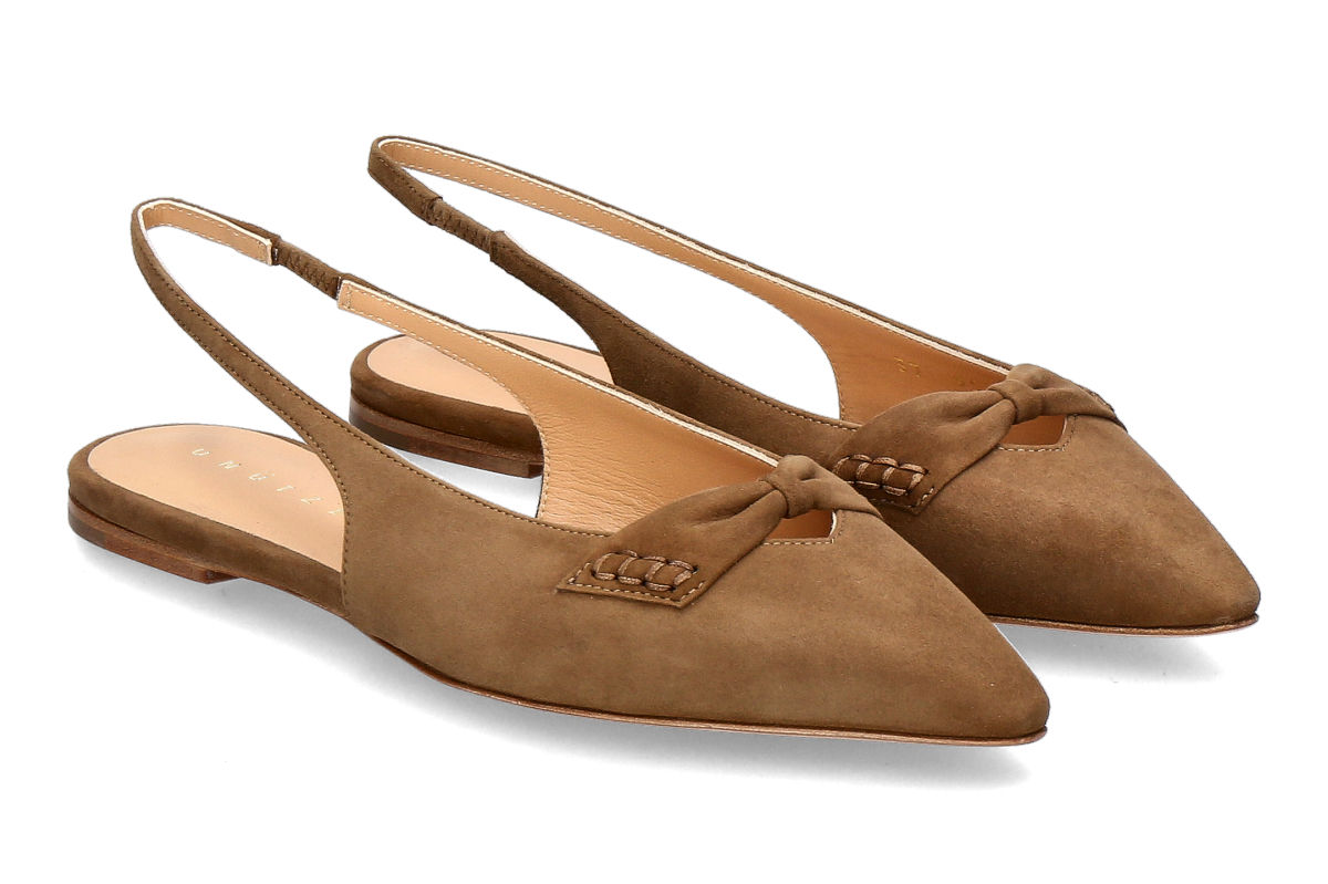 Unützer Slingballerina CAMOSCIO- taupe/ brown