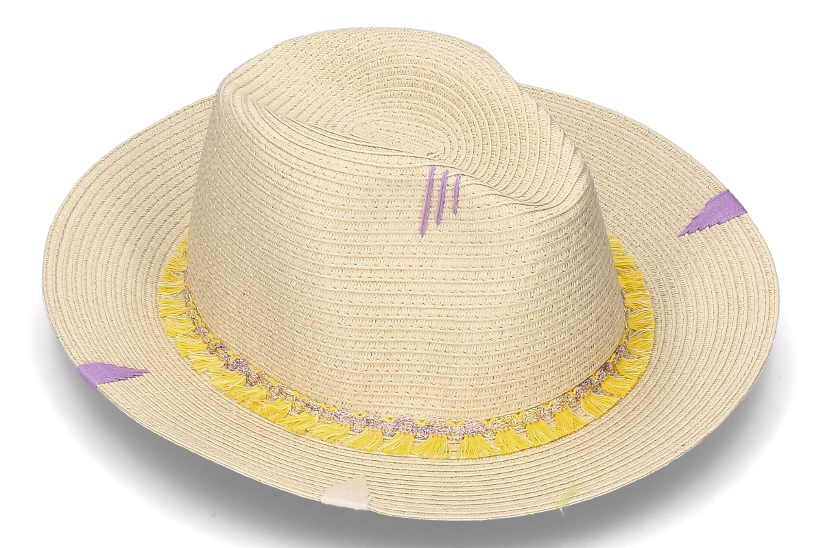 The Hat Gang Strohhut FEDORA CLASSICO- beige