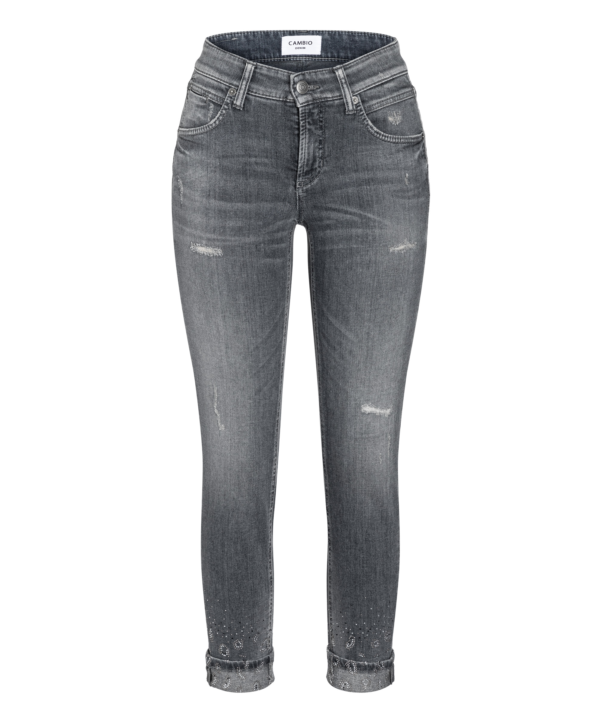 Cambio jeans Pina short BLEACHED CONTRAST DESTROYED