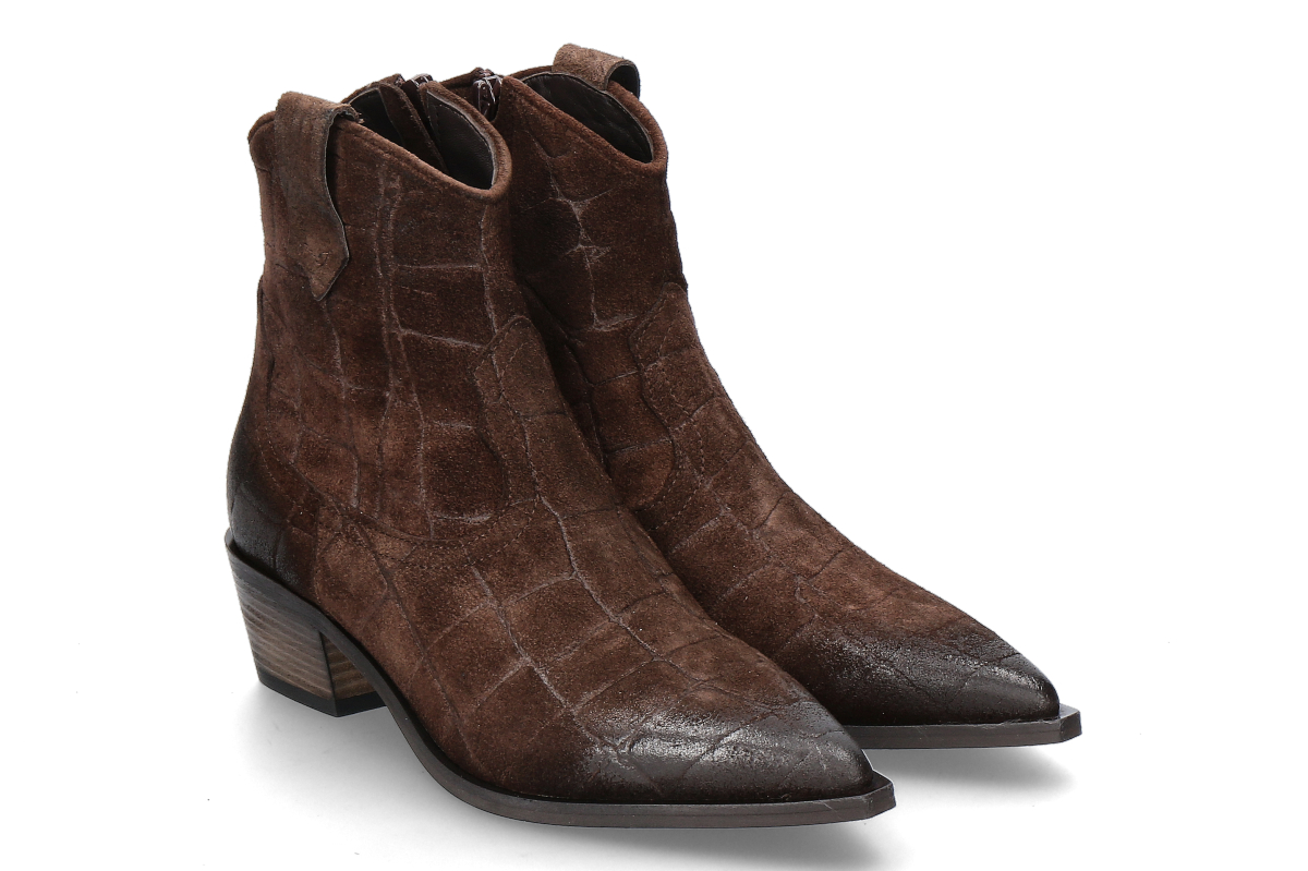 mimmù ankle boots COCCO- dark brown/ testa di moro