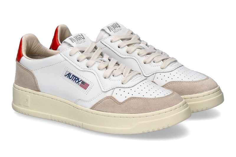 Autry Sneaker Medalist SUEDE WHITE ORANGE LS45