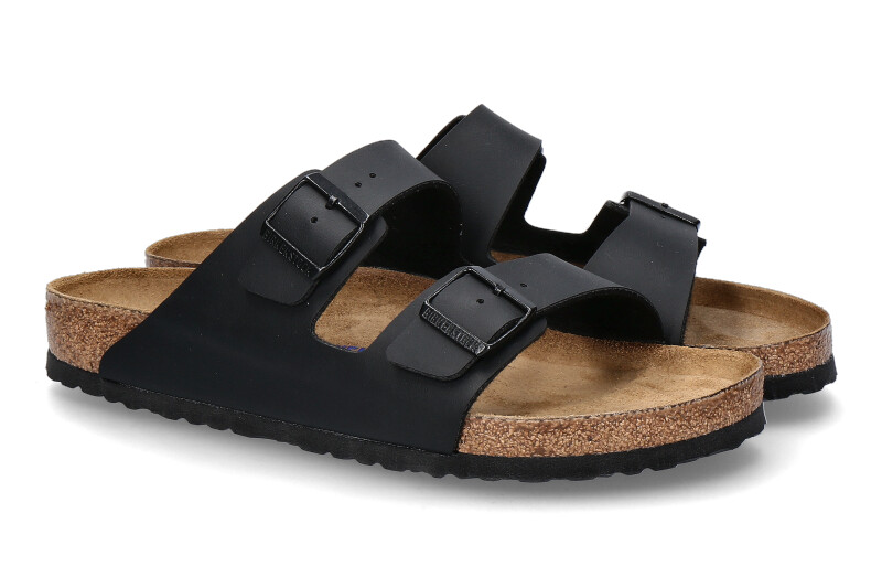 Birkenstock mules ARIZONA BLACK SOFT FEETBED NORMAL