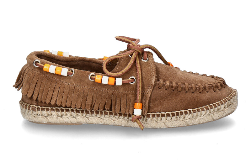 Lagoa Damen-Schnürschuh NAUTICO FRANGE SUEDE- visone_242900386_3