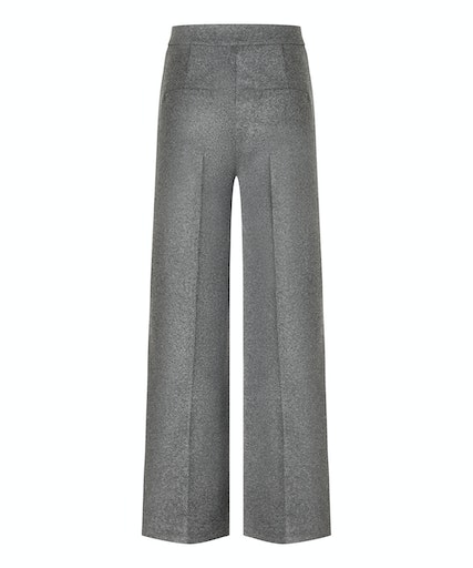 Cambio trousers AVA UTILITY COZY KNITTED JERSEY - charcoal melange