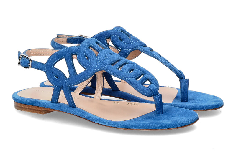 Unützer sandals VELOURS AZURRO