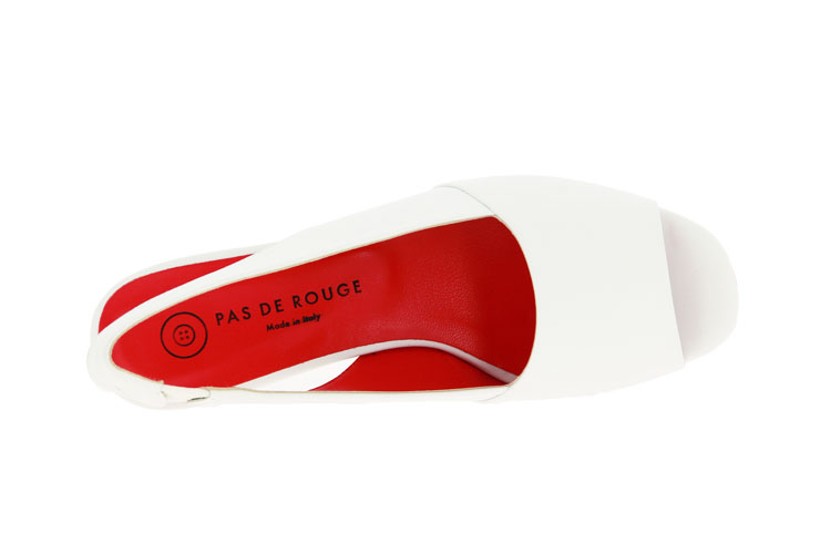 Pas de rouge sandals NAPPA BIANCO