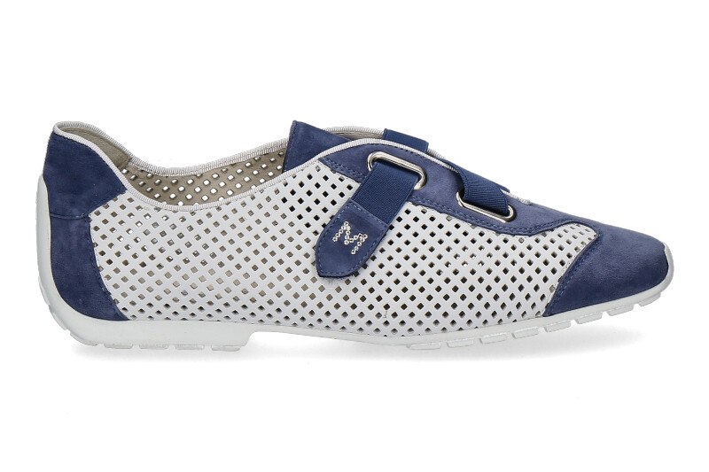 Mania sneaker JULINA PERFORATO BLU BIANCO