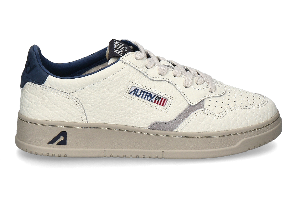 Autry Herren- Sneaker MEDALIST LEATHER NE12- weiss/ blau/ grau