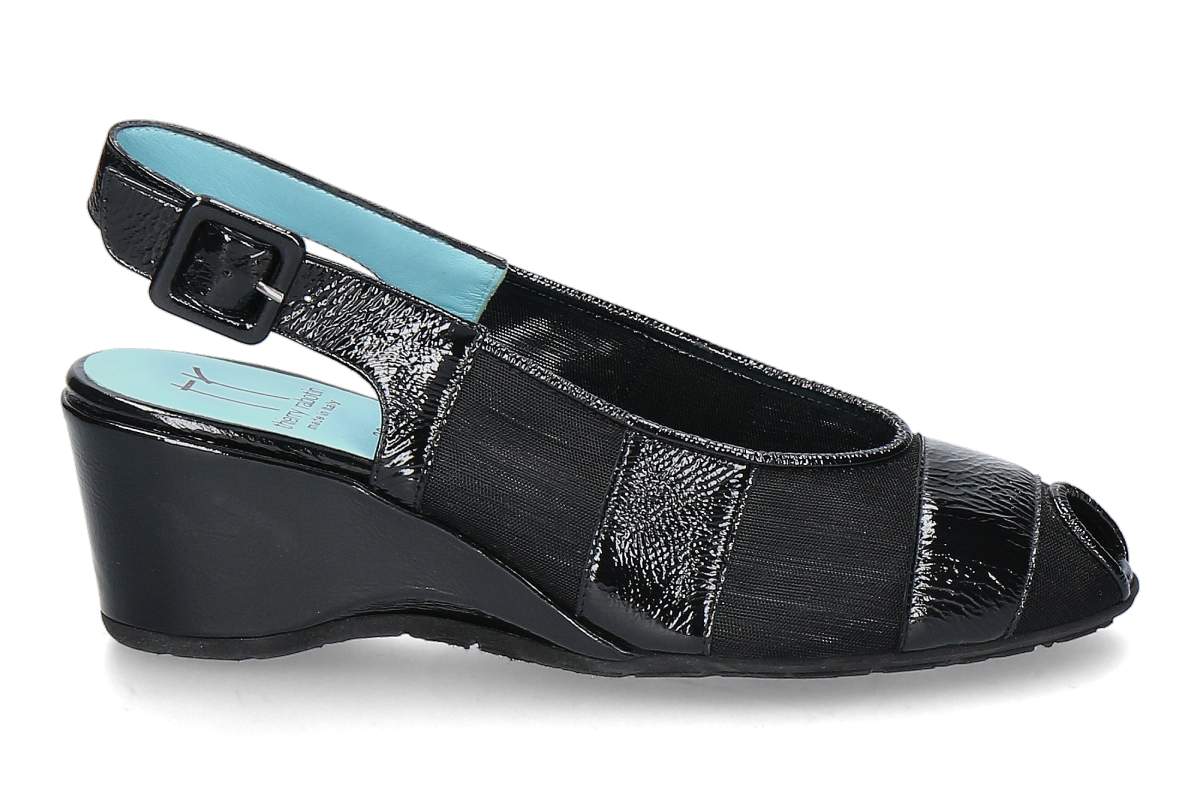 Thierry Rabotin sling pumps LACKLEDER MESH CINDY NERO
