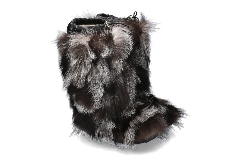 Oscar Sport fur boots PENELOPE NERO-SILVER