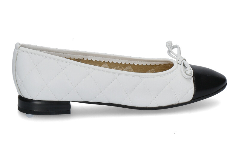 Brunate ballerina FLEX NAPPA NERO NAPPA BIANCO