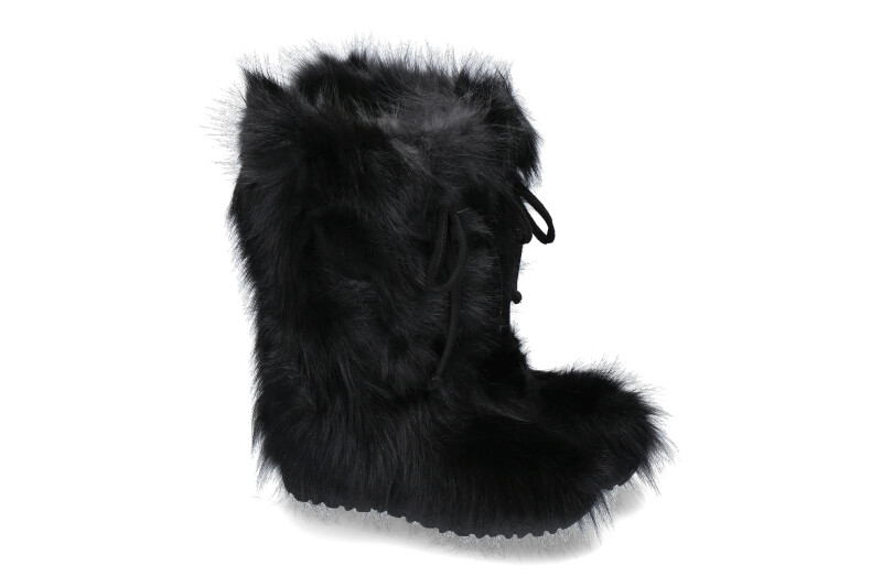 Oscar Sport men's fur boots BAFFY VOLPE BLACK