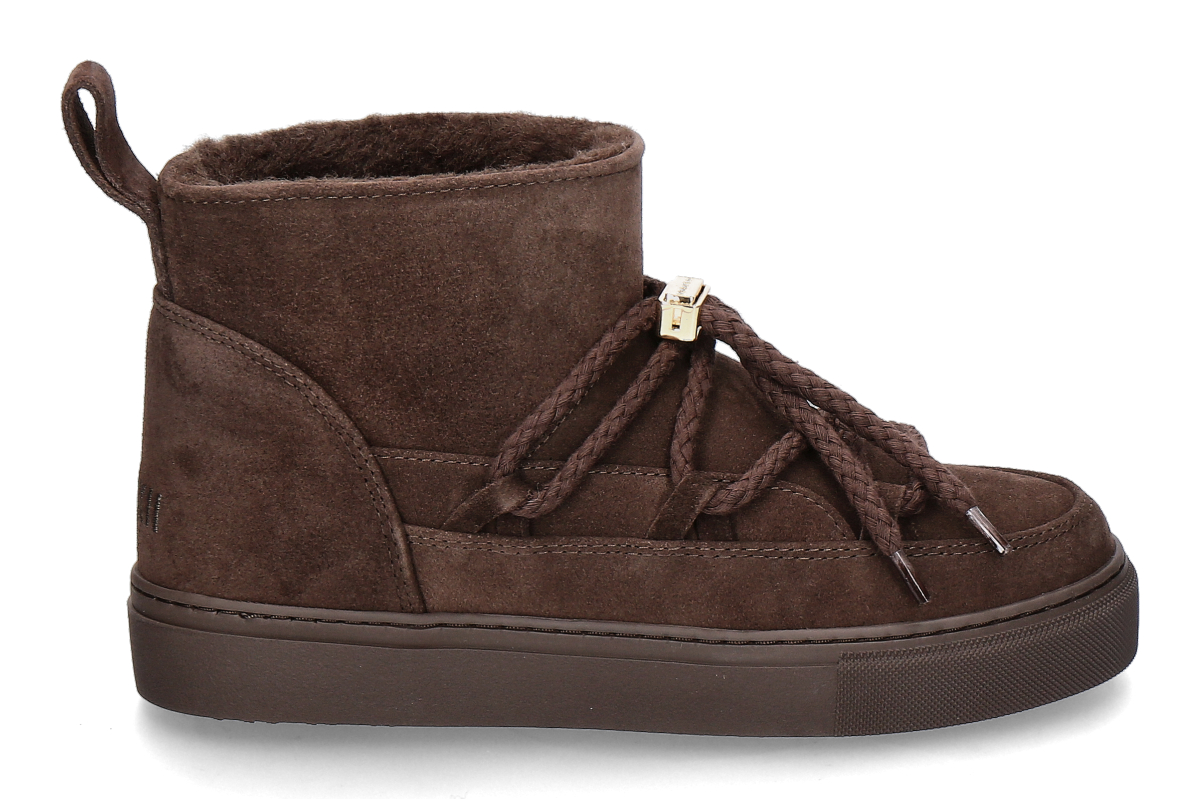Inuikii women's- bootie lined CLASSIC LOW- dark brown