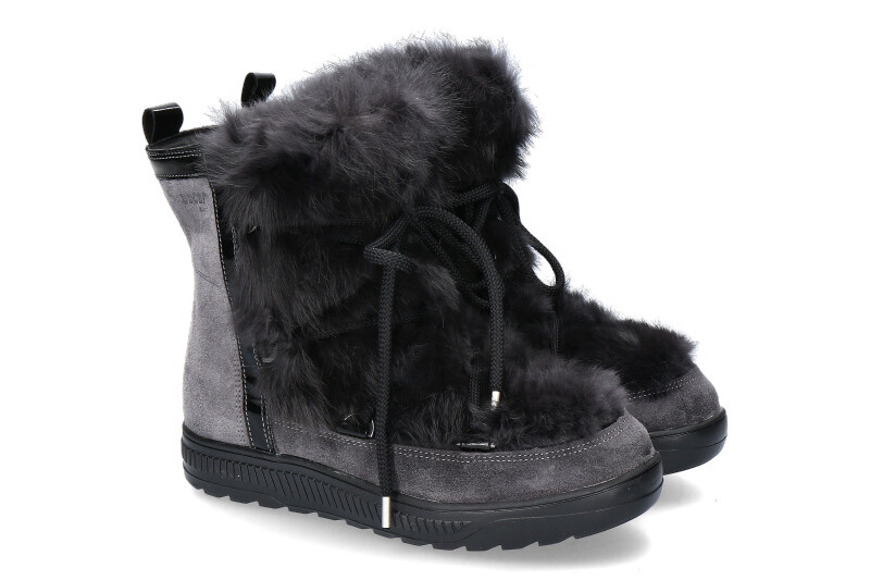 Oscar Sport fur boots ANET-SHORT GRIGIO