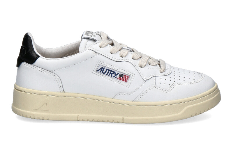 Autry sneaker LOW WOMAN LEATHER WHITE BLACK