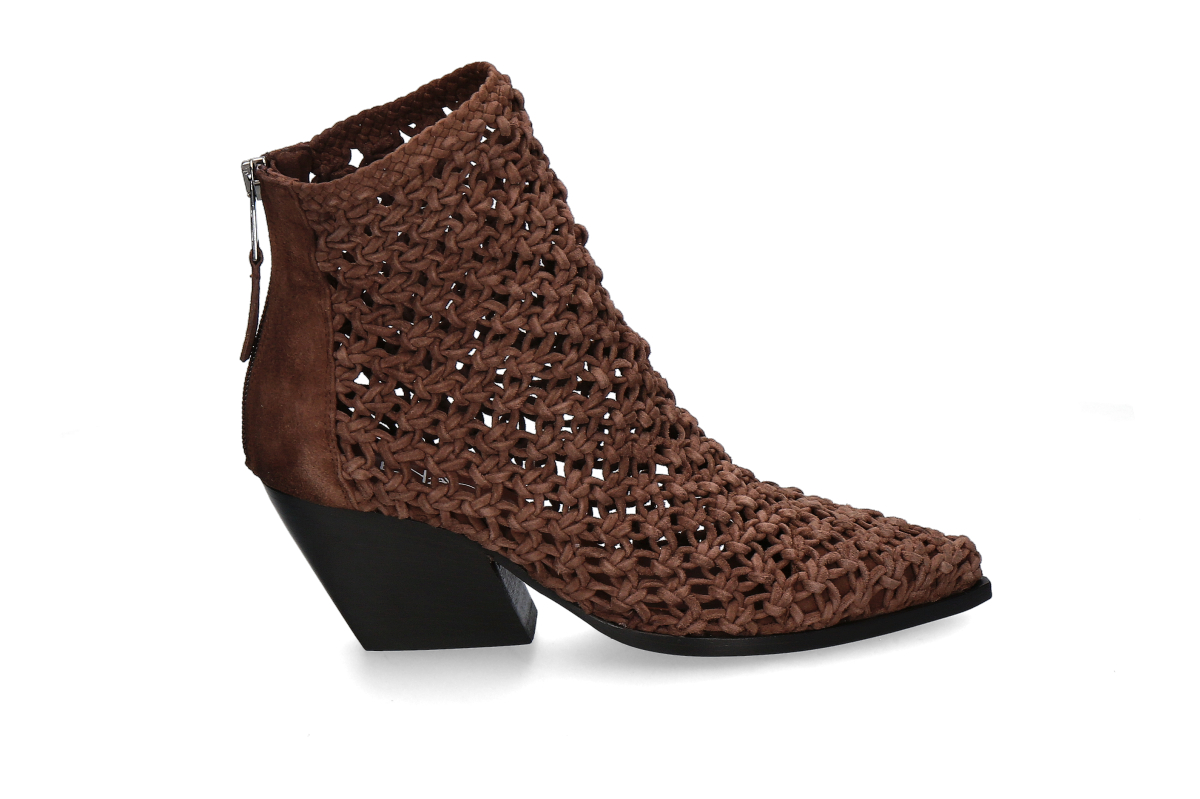 Elena lachi Cowboy Boots ISLAND- pecan/ dark brown